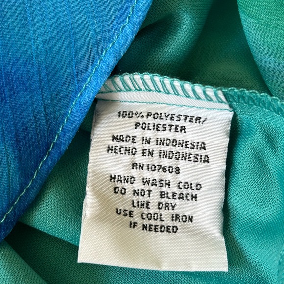 R&K Watercolor Floral Dress Sz 16 - Picture 5 of 10